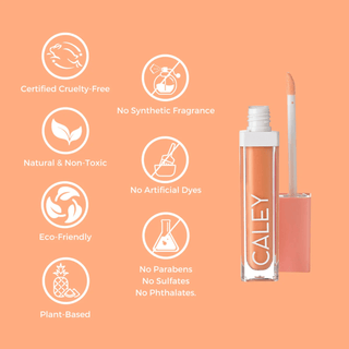Beachy Kiss all natural lip oil with probiotics, a clean alternative to e.l.f. lip oil, hydrates, exfoliates, and nourishes lips with fruit-powered ingredients