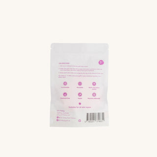 Ultra-soft microfiber kids makeup remover puff with hanging tag, replaces up to 500 single-use wipes, reusable and machine washable