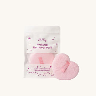 Ultra-soft microfiber kids makeup remover puff with hanging tag, replaces up to 500 single-use wipes, reusable and machine washable