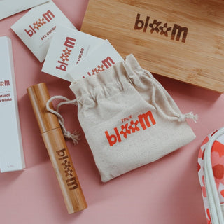 Natural makeup kit for kids with refillable makeup palette from True Bloom Kids, made with non-toxic, eco-friendly ingredients for safe beauty play