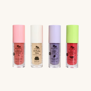 No Nasties makeup, natural flavor lip gloss for kids and lip gloss for 8 year olds with nourishing plant oils. Nut free, gluten free, and dairy free formula safe for sensitive lips