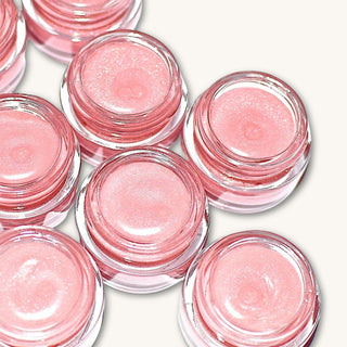 Pink Puffy Cloud organic plant-based balm and lip and cheek balm for kids with strawberry tint and shimmer