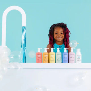 Dabble & Dollop clean kids bath and body products for gentle sensory bath time