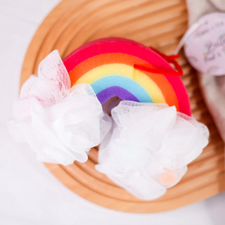 Rainbow Bath Pouf Sponge