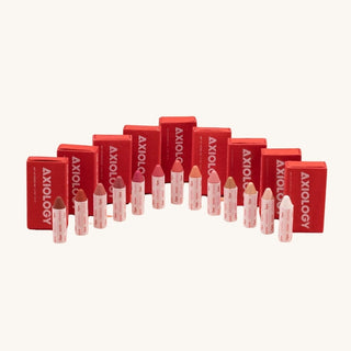 Axiology Balmies plastic-free makeup crayons for teens, safe multi-use color for eyes, lips, and cheeks