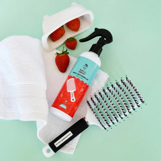 Children’s detangler with native Australian extracts — silicone free detangling spray; clean alternative to suave kids detangler