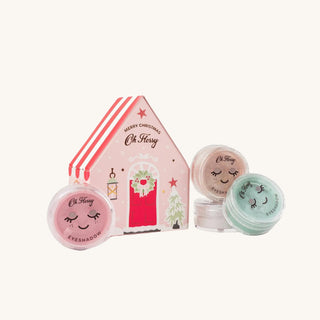 Natural safe non-toxic eyeshadow gift set for kids Christmas edition
