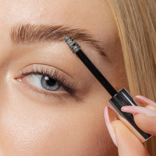 Clear mascara and brow gel with rice bran wax bamboo extract olive oil and lupine protein
