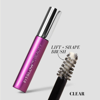 Clear mascara and brow gel with rice bran wax bamboo extract olive oil and lupine protein
