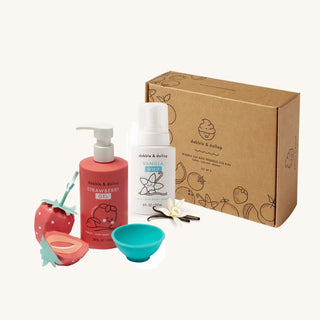 Dabble and Dollop all natural bubble bath for kids in dessert-inspired scents