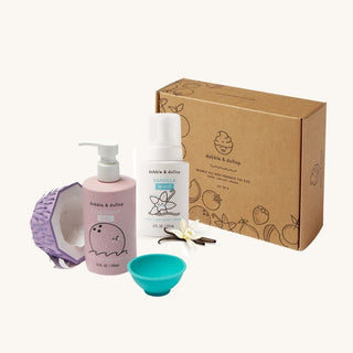 Dabble and Dollop all natural bubble bath for kids in dessert-inspired scents