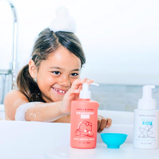 Dabble and Dollop all natural bubble bath for kids in dessert-inspired scents