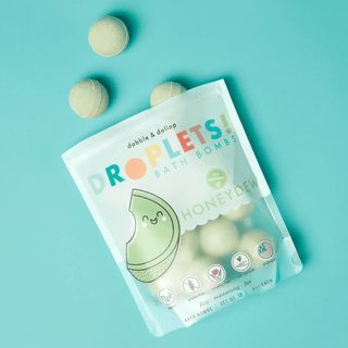 100% Natural Mini Bath Bombs for Kids in Honeydew Melon Scent