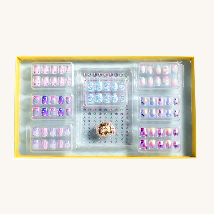 Mermaid Press-On Nail Kit