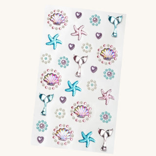 Gemify™ Super Stickers self adhesive face gems for kids featuring unicorn and mermaid designs with colorful 3D gem stickers for dress-up, parties, and creative play