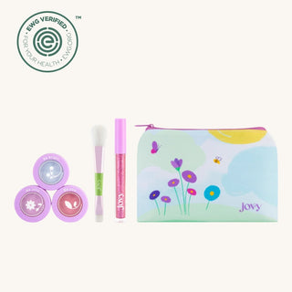 Jovy Berry Bliss Play Makeup Kit, EWG Verified makeup for kids, clean and non-toxic children’s makeup set