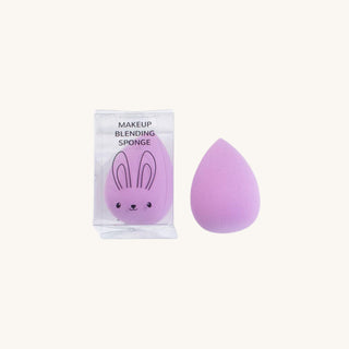Lavender rabbit non-toxic makeup sponge for kids, soft and safe for sensitive skin