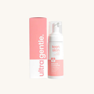 Natural Outcome face wash for kids, gentle foaming cleanser with pomegranate, aloe, and green tea for clean, balanced skin