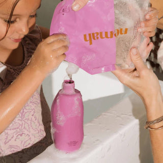 Nemah baby & kids body wash & shampoo — non-toxic, plant-based formula with chamomile, aloe, jojoba, and coconut oil for delicate skin