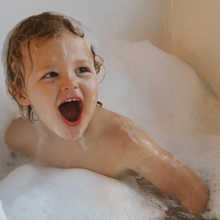 EWG Verified natural bubble bath for kids, fragrance-free and gentle for sensitive skin