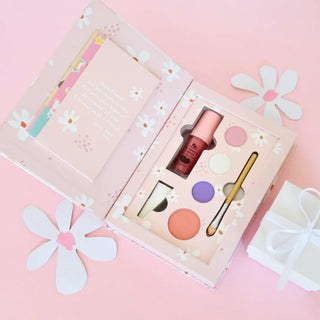 No Nasties Makeup 9-piece unicorn makeup set for kids, safe and non-toxic play makeup collection