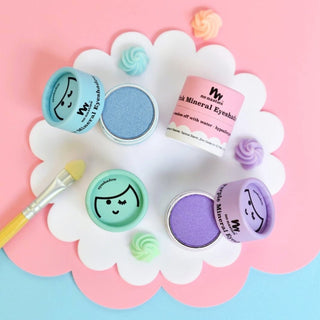 No Nasties Makeup Eco Natural Kids Makeup pressed powder eyeshadow and blush, allergen-free, non-toxic play makeup for children