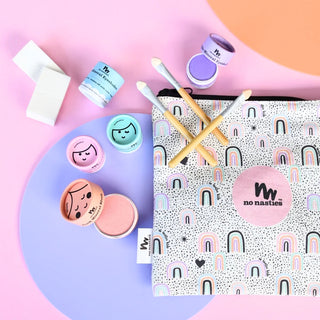 No Nasties Makeup Eco Natural Kids Makeup pressed powder eyeshadow and blush, allergen-free, non-toxic play makeup for children