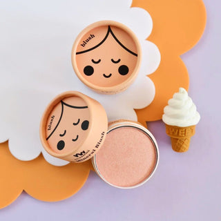 No Nasties Makeup Eco Natural Kids Makeup pressed powder eyeshadow and blush, allergen-free, non-toxic play makeup for children