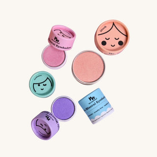 No Nasties Makeup Eco Natural Kids Makeup pressed powder eyeshadow and blush, allergen-free, non-toxic play makeup for children
