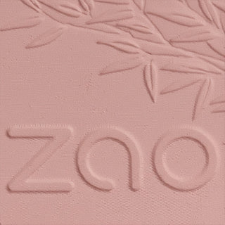 Zao Makeup organic vegan refillable blush in a bamboo compact, curated in soft wearable shades for girls beginning to explore blush
