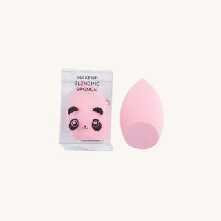 Pink panda non-toxic makeup sponge for kids, latex-free and gentle for sensitive skin
