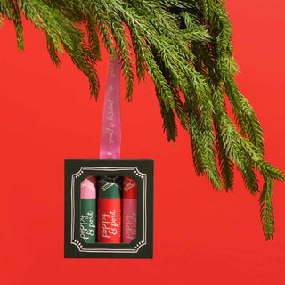 Poppy and Pout lip balm Christmas set lip balm stocking stuffer Christmas chapstick set