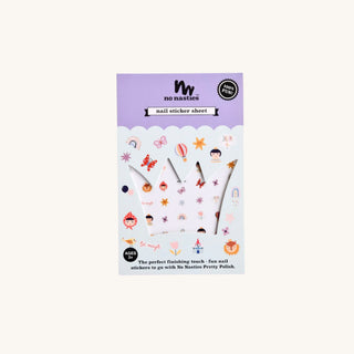 Princess Nail Sticker Sheet for kids, pairs with peel off nail polish and best nail polish for toddlers for mess-free, easy nail fun