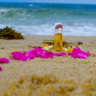 Rainbow fragrance oil for tweens, clean makeup for tweens and children’s fragrance in a light, natural citrus rose scent