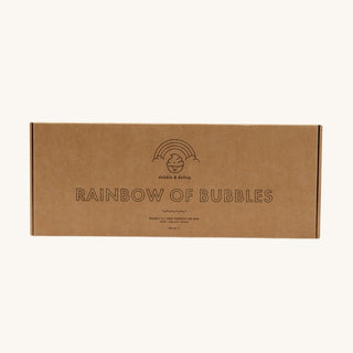 Rainbow of Bubbles bubble bath gift set with seven natural fruit scents for kids