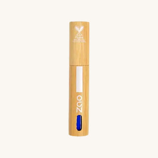 Refillable organic mascara for teens in black, bluem and brown shades, made with natural-origin pigments for soft lash definition
