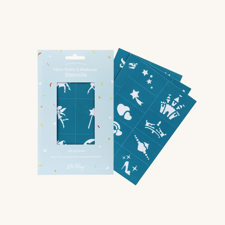 Reusable Adhesive Face Paint & Makeup Stencils