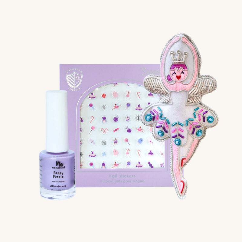 Sugarplum Fairy Nail Stickers & Ornament Bundle