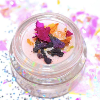 Unicorn Balm with gold unicorn makeup brushes and natural kids makeup for safe, shimmering, multi-purpose fun
