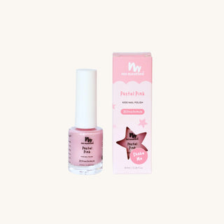 Bottle of pastel pink peel-off, water-based non toxic nail polish for kids, a kid safe nail polish free from harmful chemicals