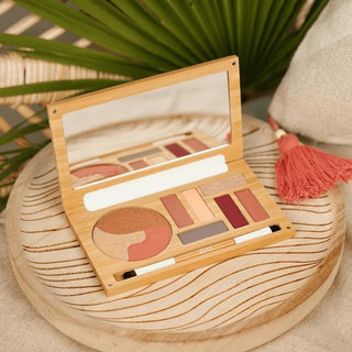 Zao Makeup refillable makeup compact and refillable makeup palette made with sustainable bamboo, featuring the best vegan mineral makeup for teens
