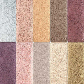 Ultra Shiny refillable eyeshadow palette with ten luminous shades in a bamboo mirrored compact, crafted in Italy as the best vegan mineral makeup and a natural makeup kit designed for teens